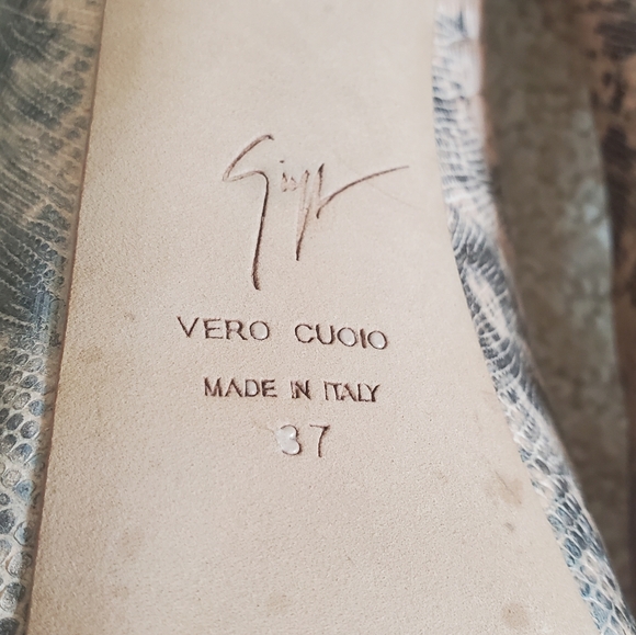 Giuseppe Zanotti Black/Nude Shoes Sz 7 - Picture 6 of 8